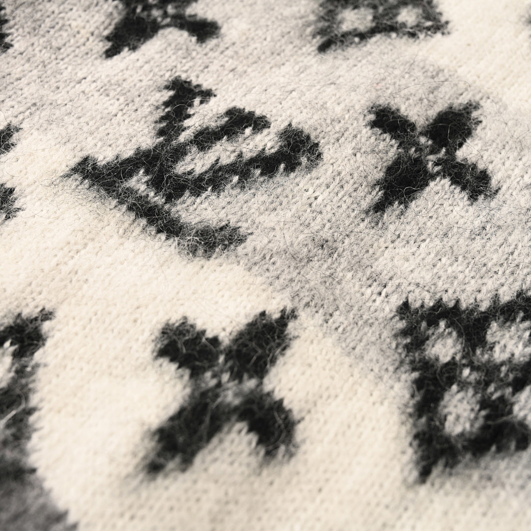 Louis Vuitton LV Monogram Stripe Mohair Knit Cardigan