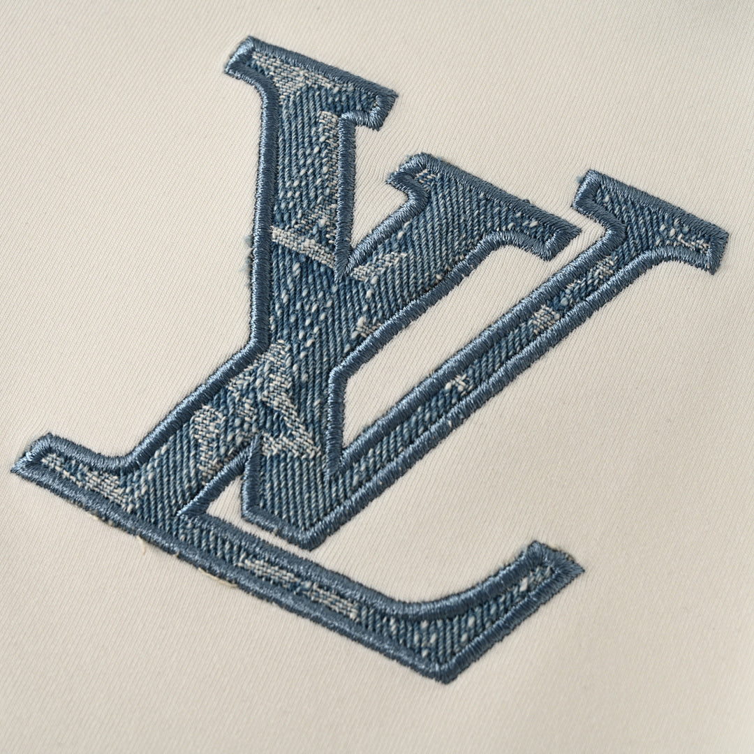 Louis Vuitton LV Monogram-Fill Embroidered Long-Sleeve T-Shirt