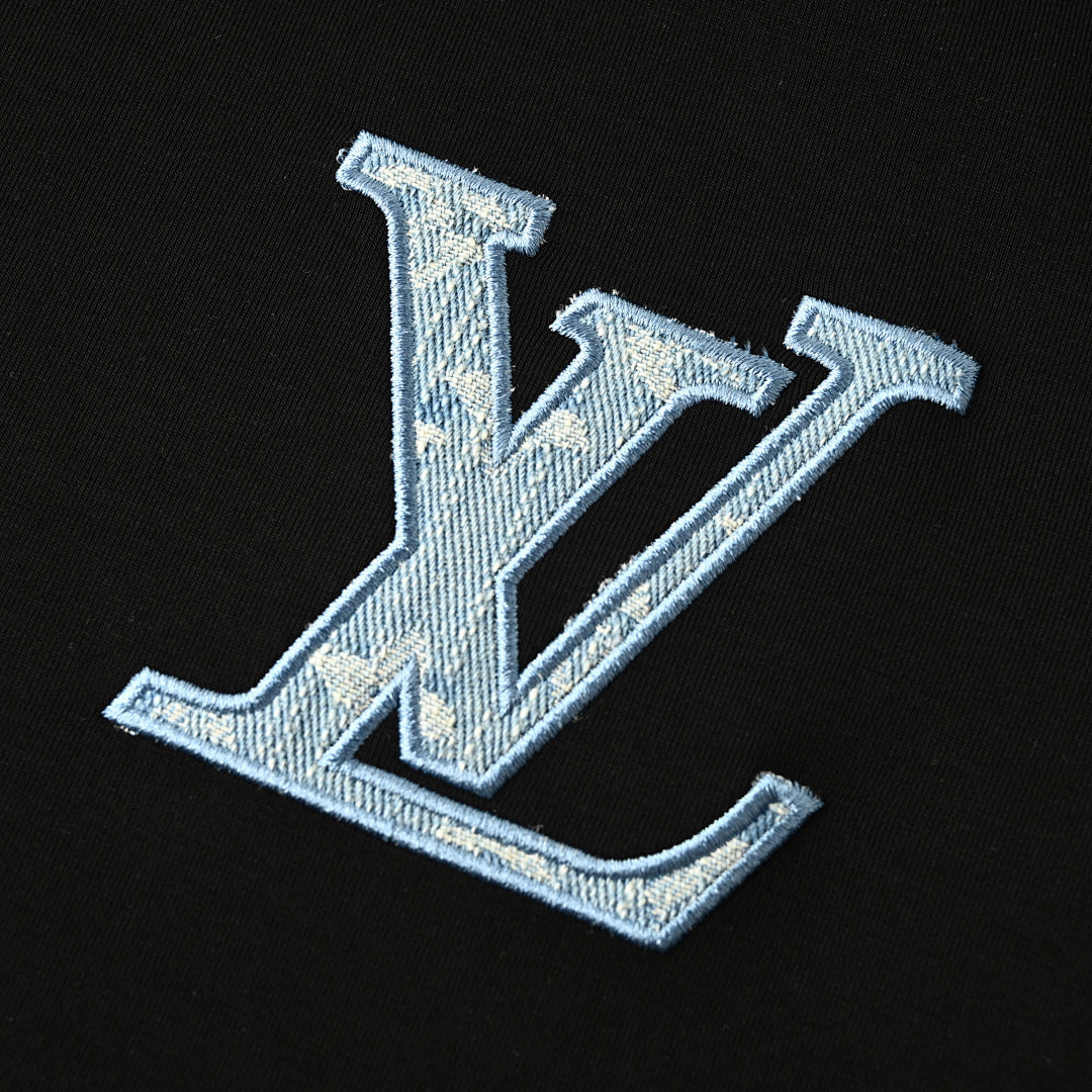 Louis Vuitton LV Monogram-Fill Embroidered Long-Sleeve T-Shirt