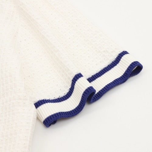 Louis Vuitton Waffle-Knit Embroidered Short-Sleeve Shirt