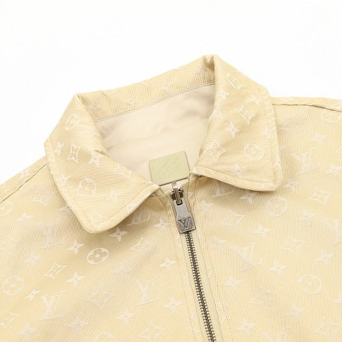 Louis Vuitton Damier Leather-Collar Reversible Blouson Jacket