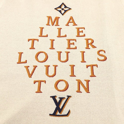 Louis Vuitton Malletier Letter Jacquard Knit T-Shirt