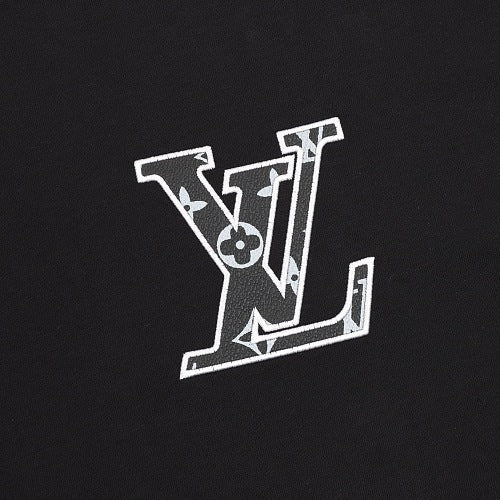Louis Vuitton Leather Badge LV Logo Embroidered T-Shirt