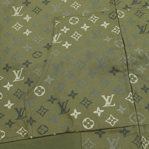Louis Vuitton Monogram All-Over Bead-Embroidered Hooded Jacket