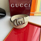 Gucci Men's Leather Belt — Runway Wide Strap Design