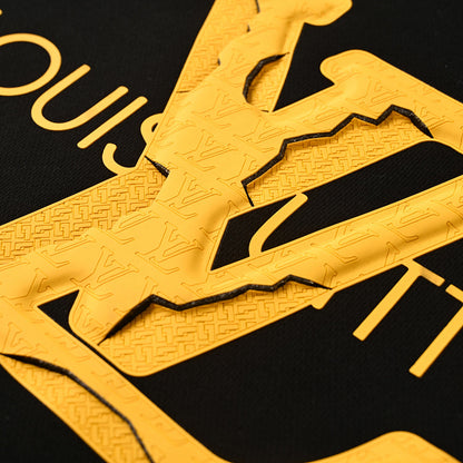 Louis Vuitton Oversized Gold LV Logo Crewneck Sweatshirt