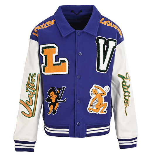 Louis Vuitton Patch Embroidered Varsity Jacket