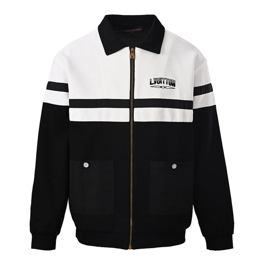 Louis Vuitton LVUITTON Embroidered Colorblock Racing Jacket