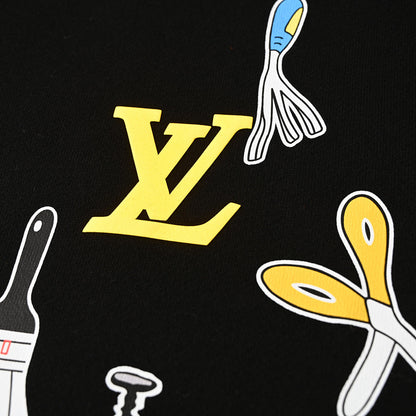 Louis Vuitton Luxury Monogram Jacquard Cotton Sweatshirt