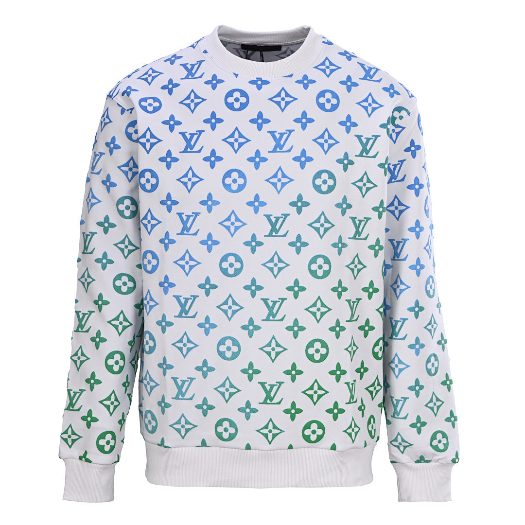 Louis Vuitton Monogram Jacquard Cotton Sweatshirt – Subtle LV Luxury Influence