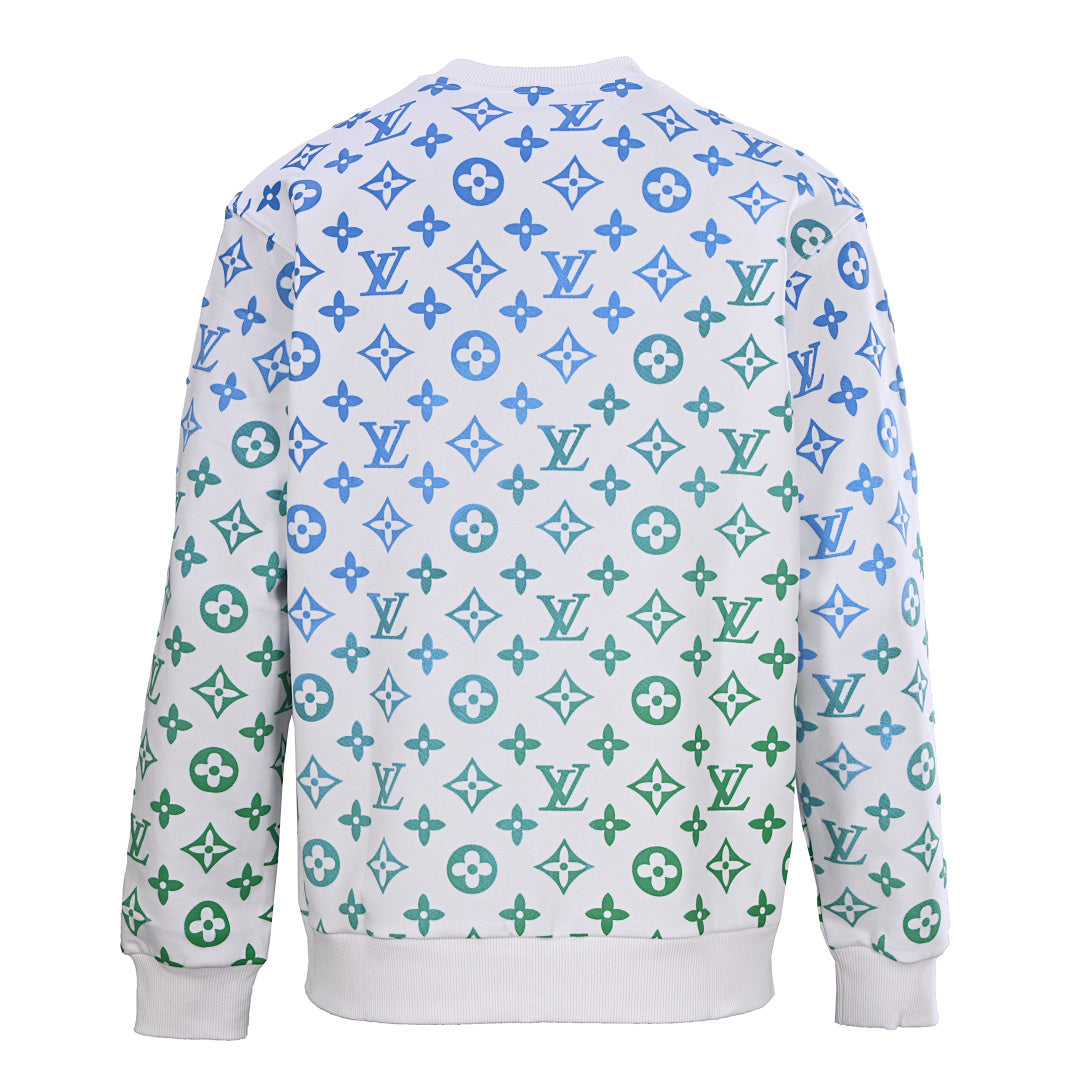 Louis Vuitton Monogram Jacquard Cotton Sweatshirt – Subtle LV Luxury Influence