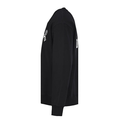 Louis Vuitton Paris Monogram Crest Print Crewneck Sweatshirt – Black