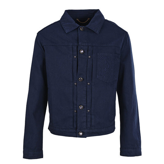 Louis Vuitton Tonal Monogram Embossed Trucker Jacket