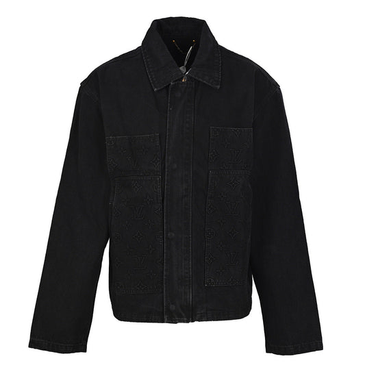 Louis Vuitton Monogram Embossed Washed Canvas Chore Jacket