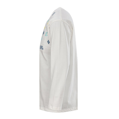 Louis Vuitton Multicolor Monogram Embroidered Long-Sleeve T-Shirt