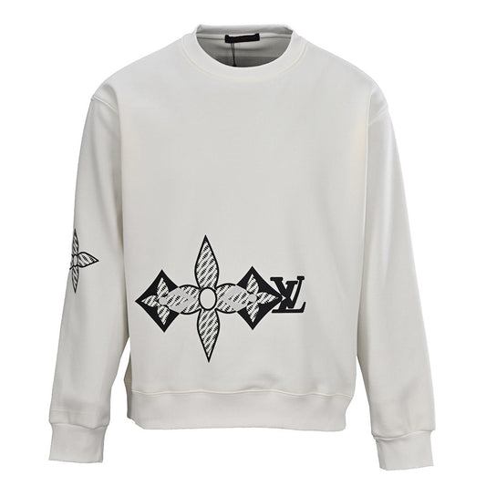 Louis Vuitton Monogram Flower Embroidered Crewneck Sweatshirt