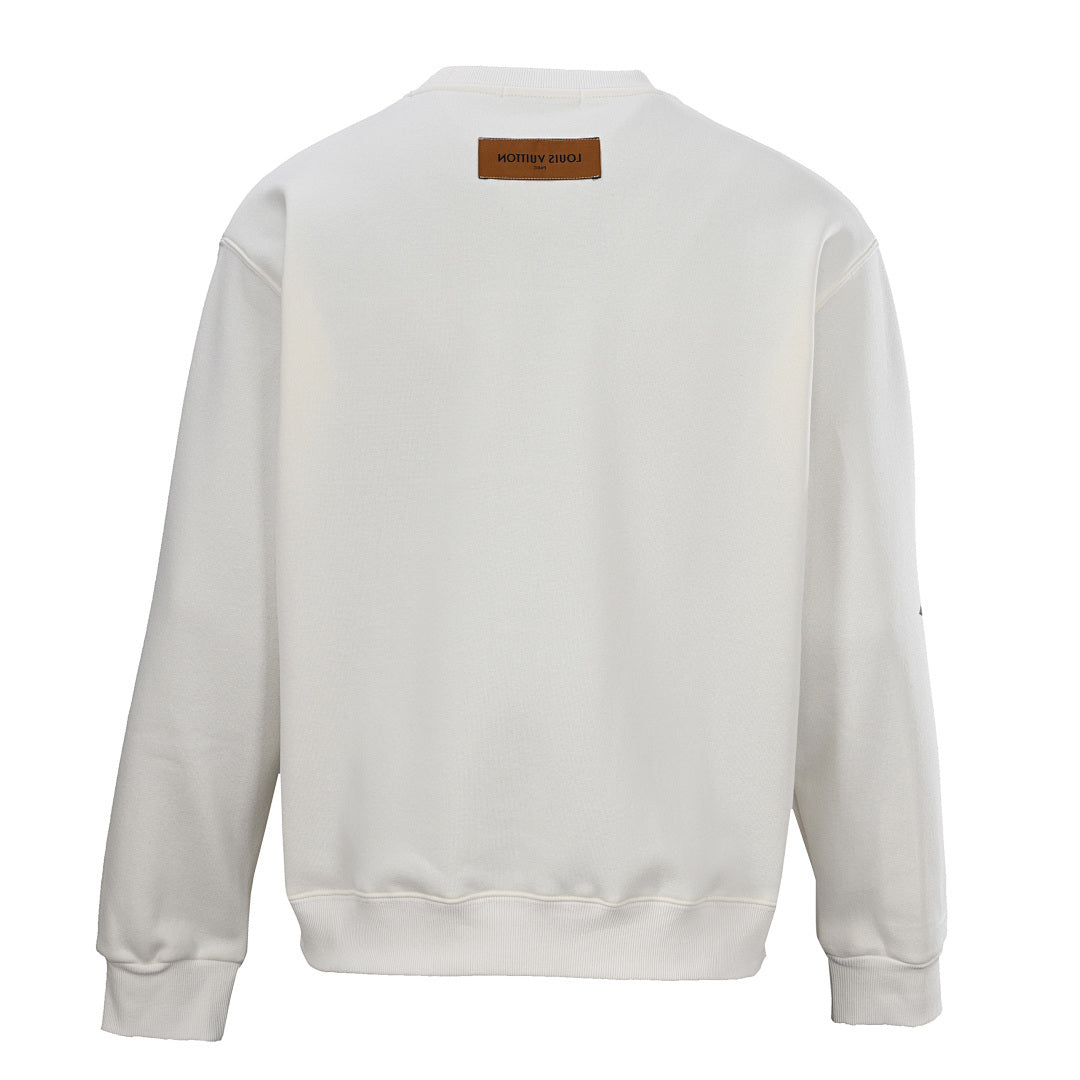 Louis Vuitton Monogram Flower Embroidered Crewneck Sweatshirt