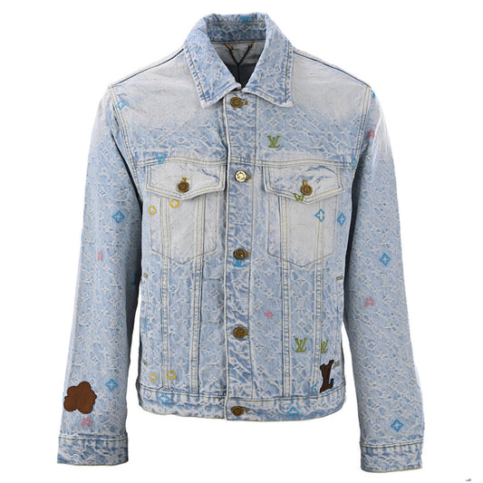 Louis Vuitton Multicolor Monogram Embroidered Denim Jacket