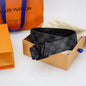 Louis Vuitton LV Initiales Damier Graphite Belt with Black Lacquer Buckle