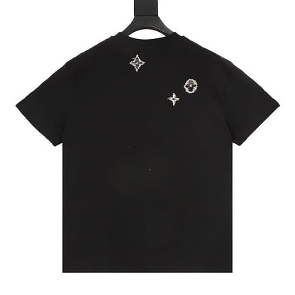 Louis Vuitton Monogram Front & Back Embroidered Short Sleeve T-Shirt