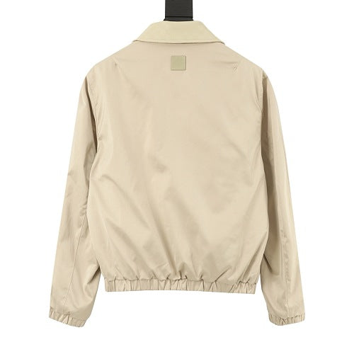Louis Vuitton Damier Leather-Collar Reversible Blouson Jacket