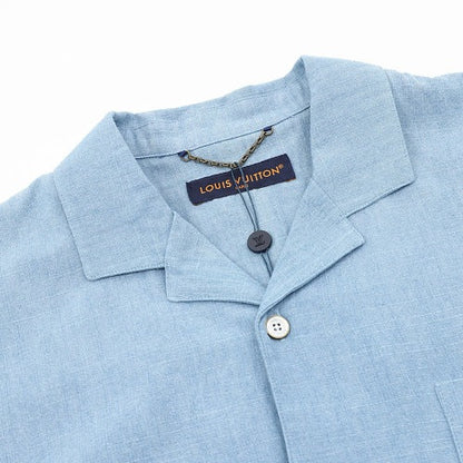 Louis Vuitton Front & Back Embroidered Chambray Short-Sleeve Shirt