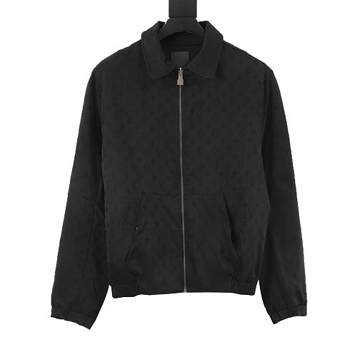 Louis Vuitton Leather-Collar Zip Blouson Jacket
