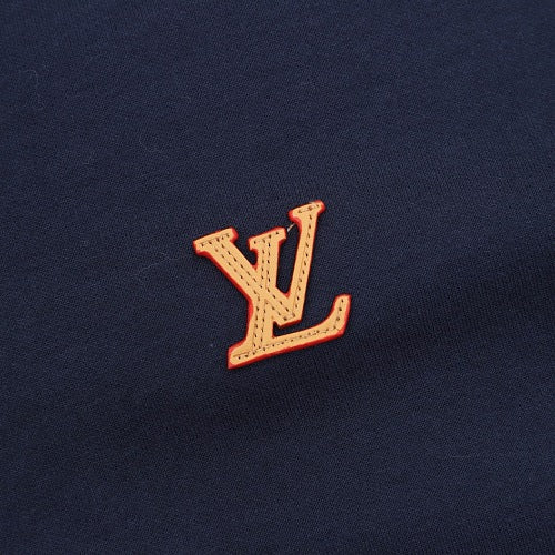 Louis Vuitton Leather Badge Zip-Up Hoodie
