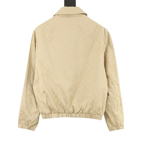 Louis Vuitton Damier Leather-Collar Reversible Blouson Jacket