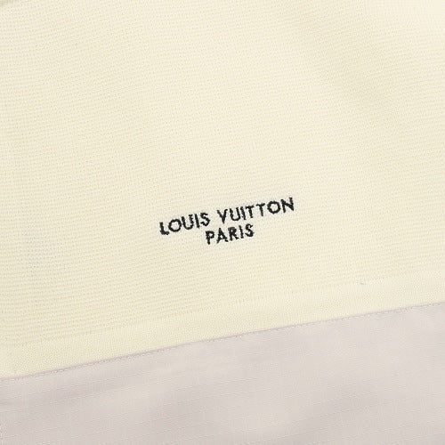 Louis Vuitton Grey & White Embroidered Mixed-Knit Track Jacket