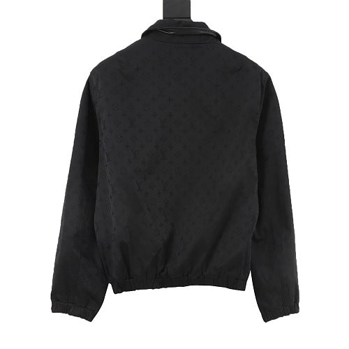 Louis Vuitton Leather-Collar Zip Blouson Jacket
