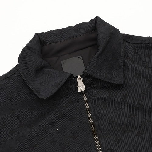 Louis Vuitton Leather-Collar Zip Blouson Jacket