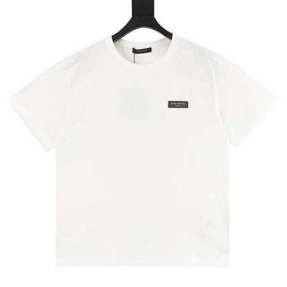 Louis Vuitton Chest Leather Patch Short Sleeve T-Shirt