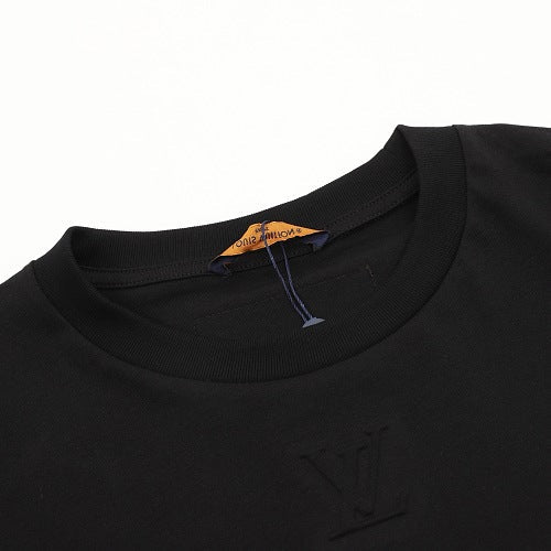 Louis Vuitton LV Two-Tone Embossed Logo Long Sleeve T-Shirt