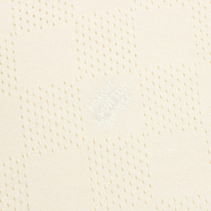 Louis Vuitton Mesh Checkerboard Knit Short Sleeve T-Shirt