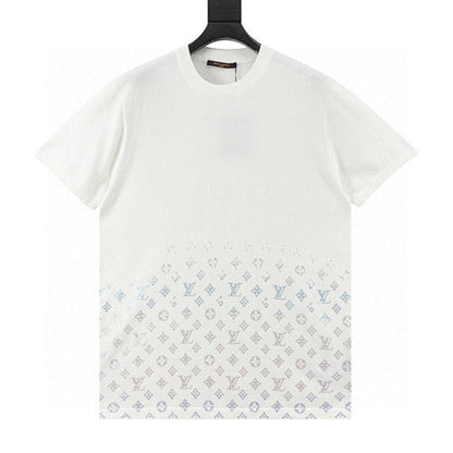 Louis Vuitton Monogram Crystal Gradient Knit Short Sleeve Top