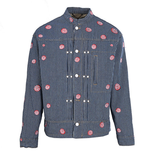Louis Vuitton Monogram Embroidered Hickory Stripe Chore Coat