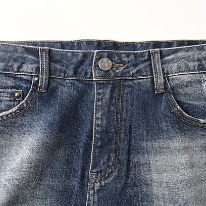 Louis Vuitton Logo-Print Denim Jeans