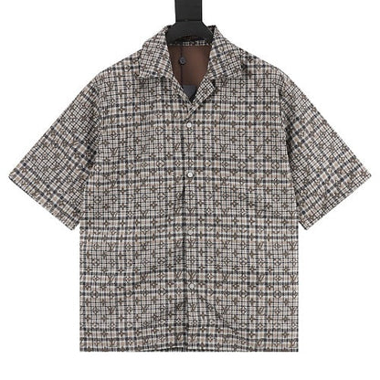 Louis Vuitton SS26 Monogram Check Short Sleeve Shirt