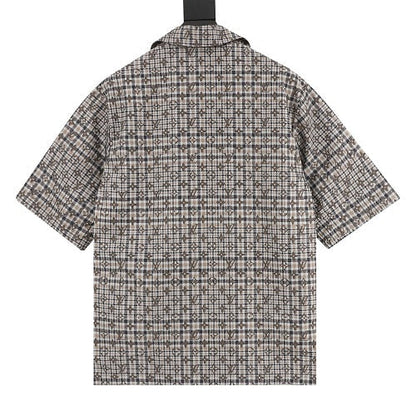 Louis Vuitton SS26 Monogram Check Short Sleeve Shirt