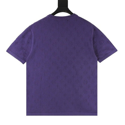 Louis Vuitton LV Monogram Jacquard Knit Short-Sleeve T-Shirt