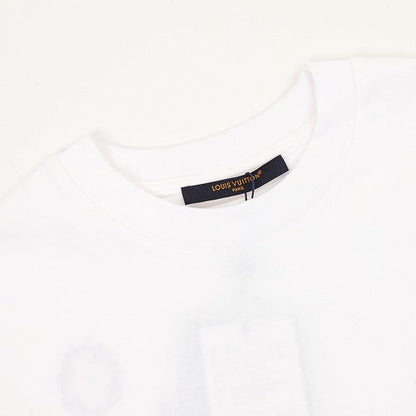 Louis Vuitton SS26 Monogram Print Dual-Placement LV Logo Embroidered T-Shirt