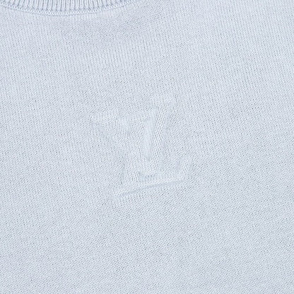 Louis Vuitton SS26 Embossed Logo Contrast Colorblock Knit T-Shirt