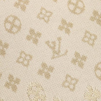 Louis Vuitton Allover Tonal Jacquard Knit Short Sleeve T-Shirt