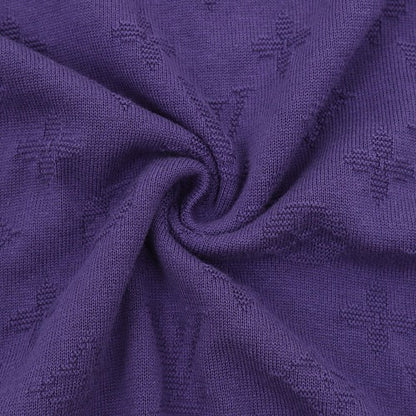 Louis Vuitton LV Monogram Jacquard Knit Short-Sleeve T-Shirt