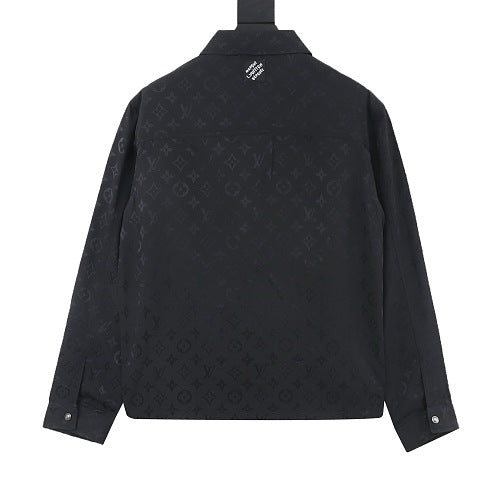 Louis Vuitton Monogram Wave Jacquard Crystal-Embellished Shirt Jacket