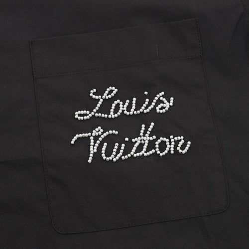 Louis Vuitton 25FW Beaded Gothic Logo Long-Sleeve Shirt