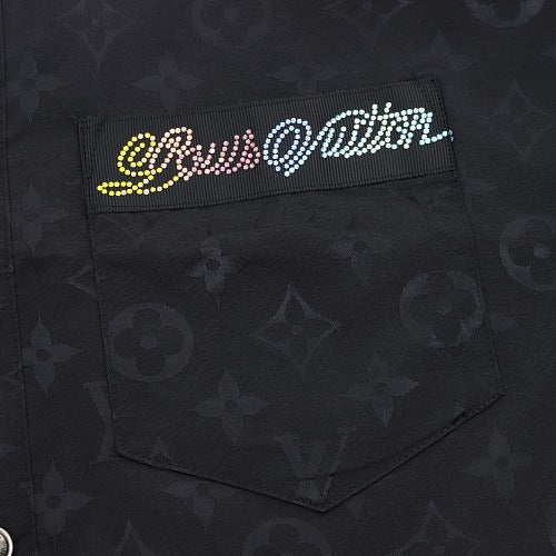 Louis Vuitton Monogram Wave Jacquard Crystal-Embellished Shirt Jacket