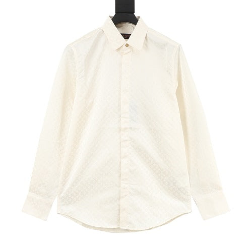 Louis Vuitton 25SS Monogram Jacquard Long-Sleeve Shirt