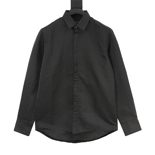 Louis Vuitton 25SS Monogram Jacquard Long-Sleeve Shirt
